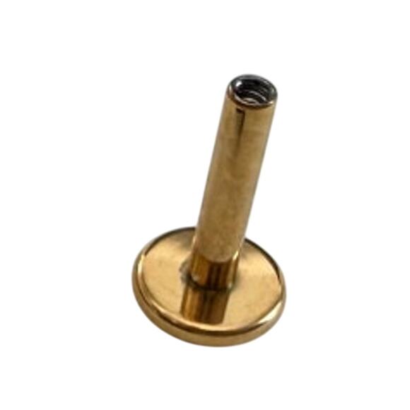 18 Gauge Post (1MM post thickness) Gold plated Titanium - Picture 2 of 3
